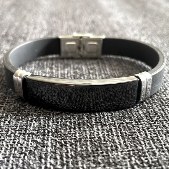 BLACK STAINLESS Steel Bracelet - Picture 2 of 5